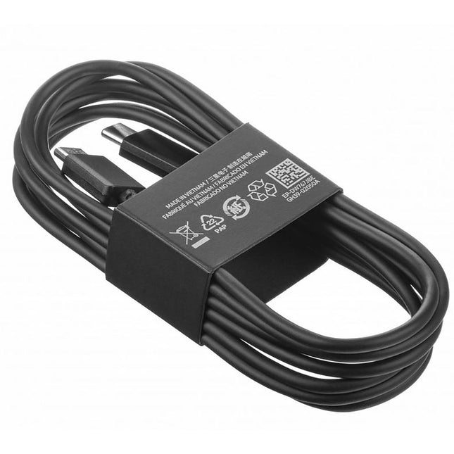 Samsung USB-C to USB-C Cable 1.8m 3A - Black - GP-TOU021RFCBW - DW767 - (bulk packed)