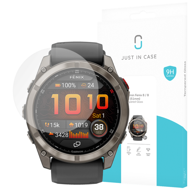Garmin Fenix 8 / 8 Pro (51mm) - 2 pack - Screenprotector Tempered Glass