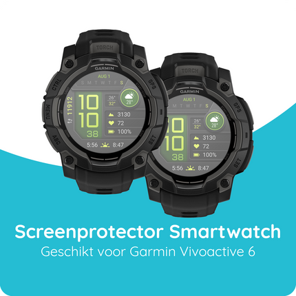 Garmin Instinct 3 (45mm) - 2 pack - Screenprotector Tempered Glass