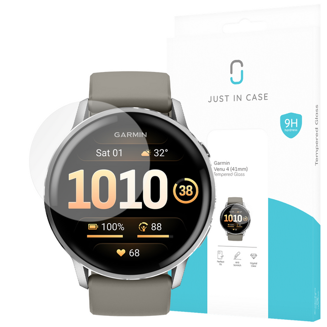 Garmin Venu 4 (41mm) - 2 pack - Screenprotector Tempered Glass