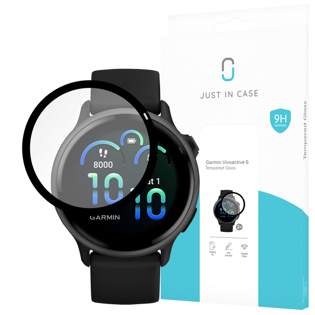 Garmin Vivoactive 6 - 2 pack - Screenprotector Tempered Glass