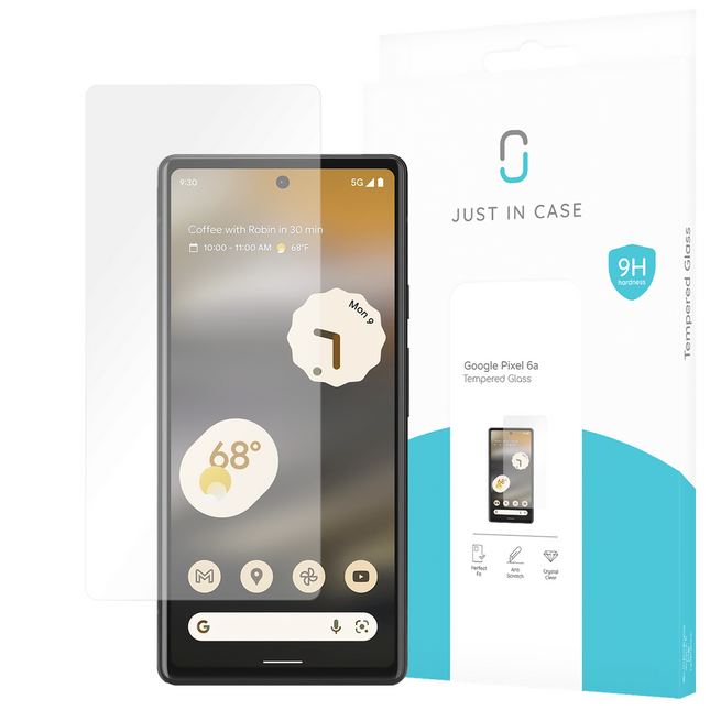 Google Pixel 6a - Screenprotector Tempered Glas - Clear