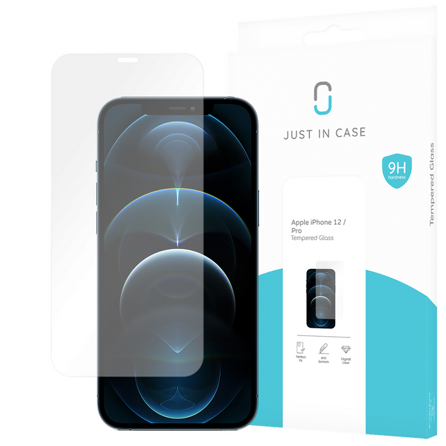 iPhone 12/12 Pro - Screenprotector Tempered Glass