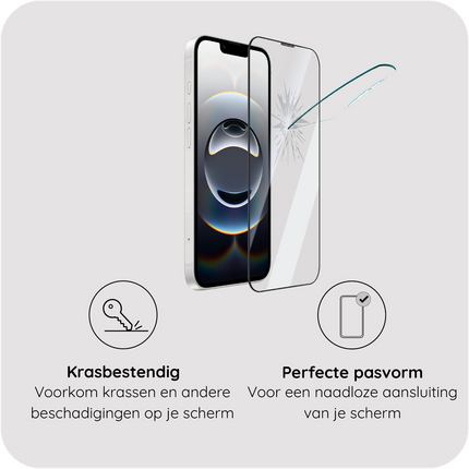 iPhone 17e / 16e - Tempered Glass Screenprotector with Applicator - 1 Pack