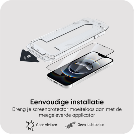 iPhone 17e / 16e - Tempered Glass Screenprotector with Applicator - 1 Pack