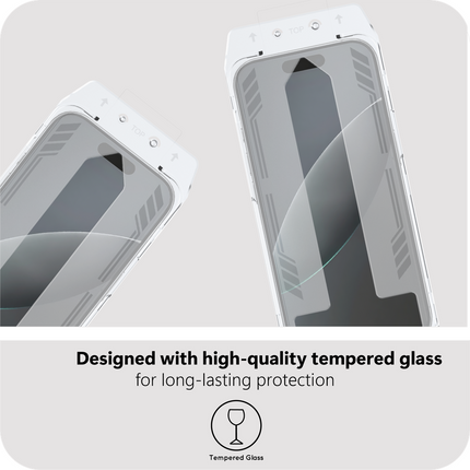iPhone 18 Pro Max - Tempered Glass Screenprotector with Applicator - 1 Pack