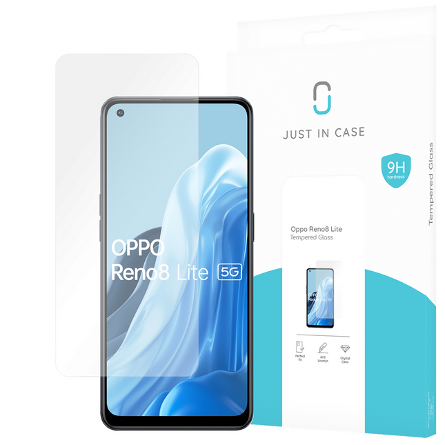 Oppo Reno8 Lite - Screenprotector Tempered Glass