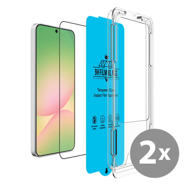 Samsung Galaxy A57 - Tempered Glass Screenprotector with Applicator - 2 Pack
