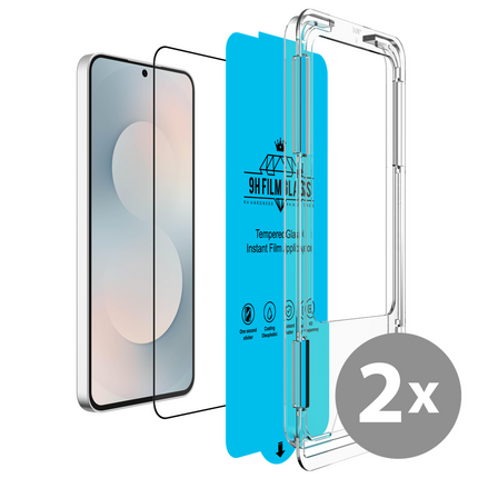 Samsung Galaxy S25 FE - Tempered Glass Screenprotector with Applicator - 2 Pack