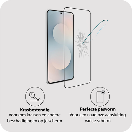 Samsung Galaxy S25 FE - Tempered Glass Screenprotector with Applicator - 2 Pack