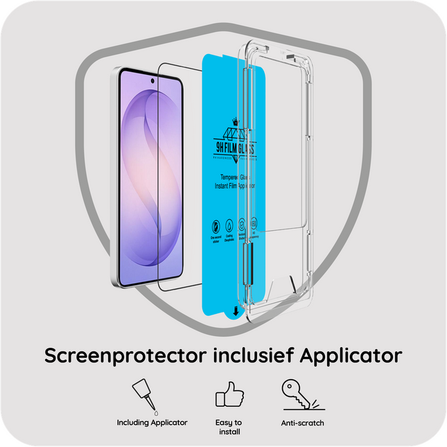 Samsung Galaxy S26 FE - Tempered Glass Screenprotector with Applicator - 1 Pack
