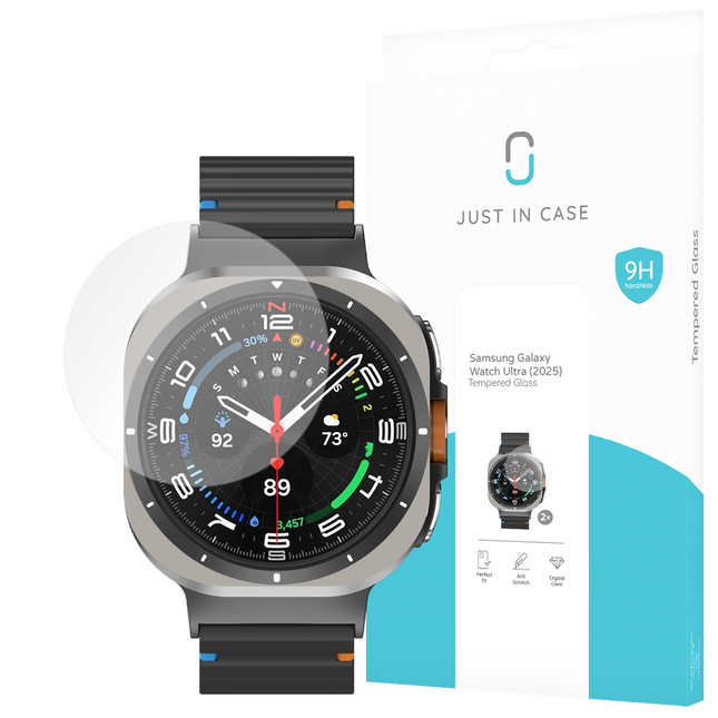 Samsung Galaxy Watch Ultra (2025) - 2 pack - Screenprotector Tempered Glass