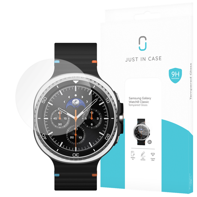 Samsung Galaxy Watch8 Classic 46mm - 2 pack - Screenprotector Tempered Glass