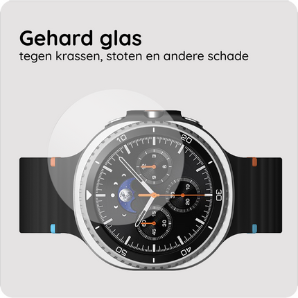 Samsung Galaxy Watch8 Classic 46mm - 2 pack - Screenprotector Tempered Glass