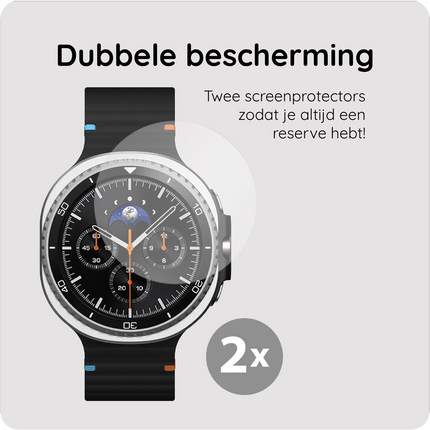 Samsung Galaxy Watch8 Classic 46mm - 2 pack - Screenprotector Tempered Glass