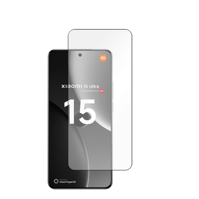 Xiaomi 15 Ultra - Full Cover Screenprotector Tempered Glass - Black