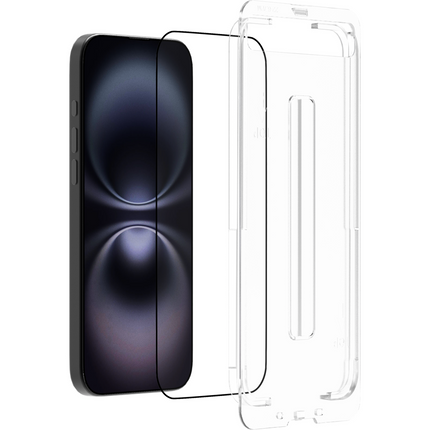 iPhone 16 - Tempered Glass Screenprotector with Applicator - 1 Pack