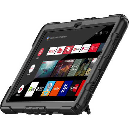 Samsung Galaxy Tab A9+ - Shockproof Case (PET Screenprotector/Hand Strap) - Black