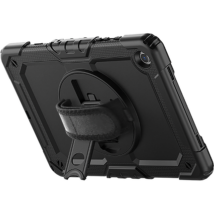 Samsung Galaxy Tab A9+ - Shockproof Case (PET Screenprotector/Hand Strap) - Black