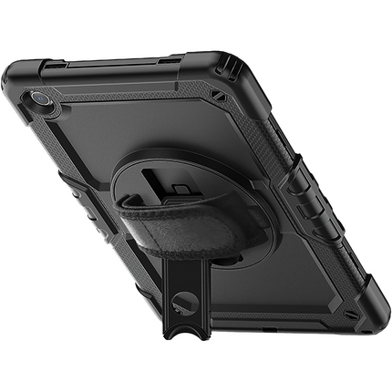 Samsung Galaxy Tab A9+ - Shockproof Case (PET Screenprotector/Hand Strap) - Black