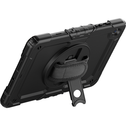 Samsung Galaxy Tab A9+ - Shockproof Case (PET Screenprotector/Hand Strap) - Black