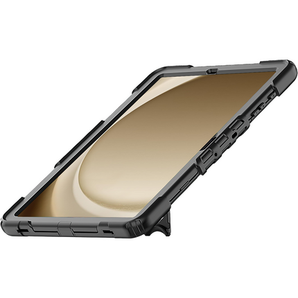 Samsung Galaxy Tab S10+ / S9+ / S9 FE+ - Shockproof Case (PET Screenprotector/Hand Strap) - Black