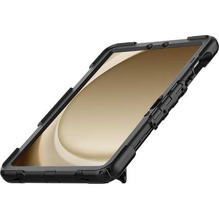 Samsung Galaxy Tab S9 / S9 FE / S10 FE / S10 Lite - Shockproof Case (PET Screenprotector/Hand Strap) - Black