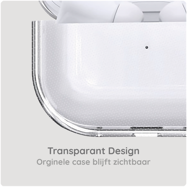 Apple AirPods Pro 3 - Soft TPU Case with hook - Clear