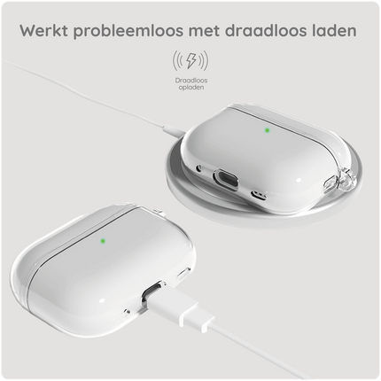Apple AirPods Pro 3 - Soft TPU Case with hook - Clear