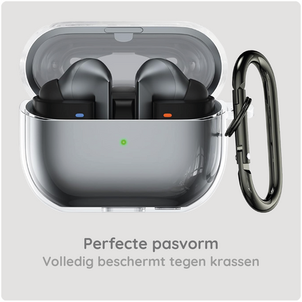 Samsung Galaxy Buds3 / Galaxy Buds3 Pro - Soft TPU Case with hook - Clear