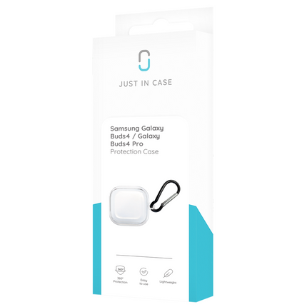 Samsung Galaxy Buds4 / Galaxy Buds4 Pro - Soft TPU Case with hook - Clear