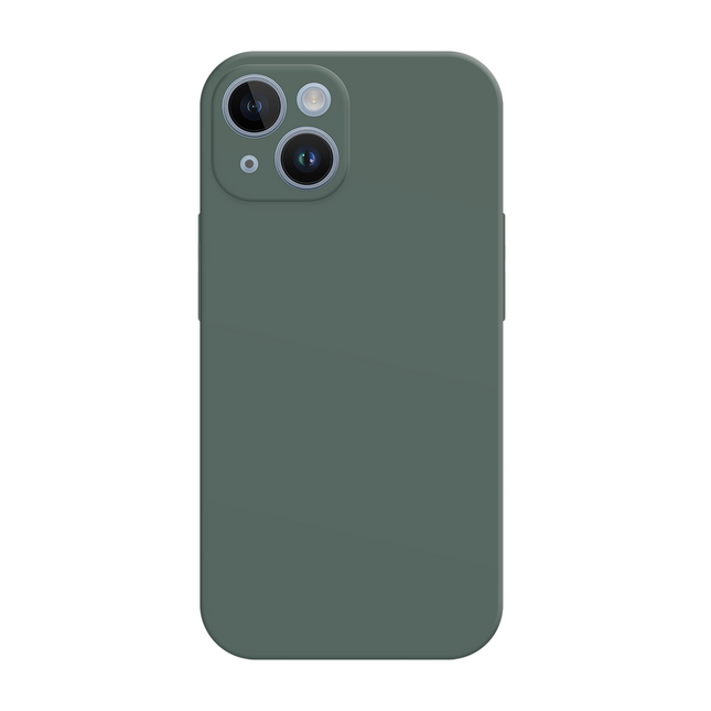 Flex Case iPhone 15 TPU hoesje groen, achteraanzicht