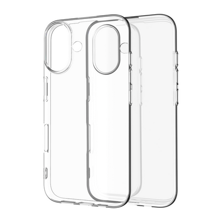 Zero% Case - iPhone 16 Plus - Soft TPU Back Cover (GRS Recycled) - Clear