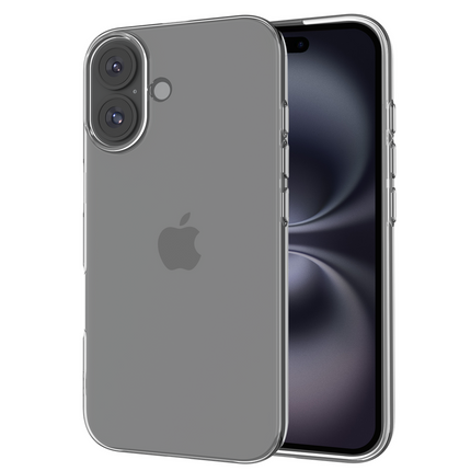 Zero% Case - iPhone 16 Plus - Soft TPU Back Cover (GRS Recycled) - Clear