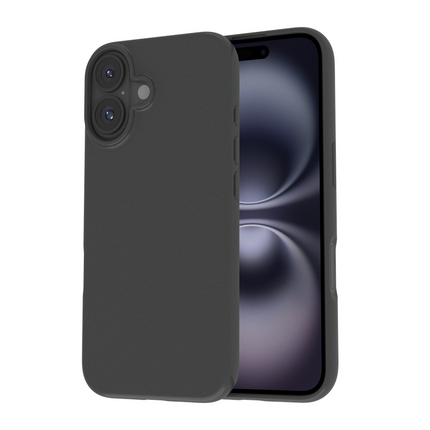 Zero% Case - iPhone 16 Plus - Soft TPU Back Cover (GRS Recycled) - Black