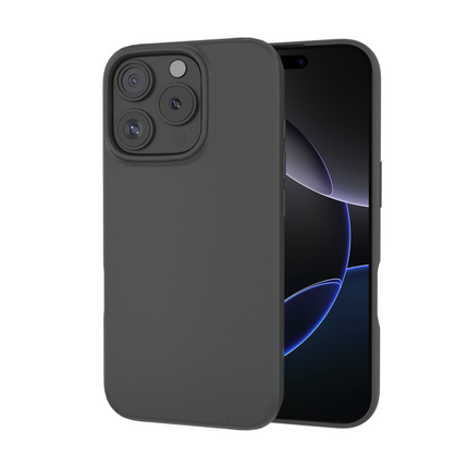 Zero% Case - iPhone 16 Pro - Soft TPU Back Cover (GRS Recycled) - Black