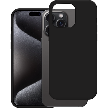 FlexLite Case - iPhone 15 Pro Max - Soft TPU Back Cover - Black