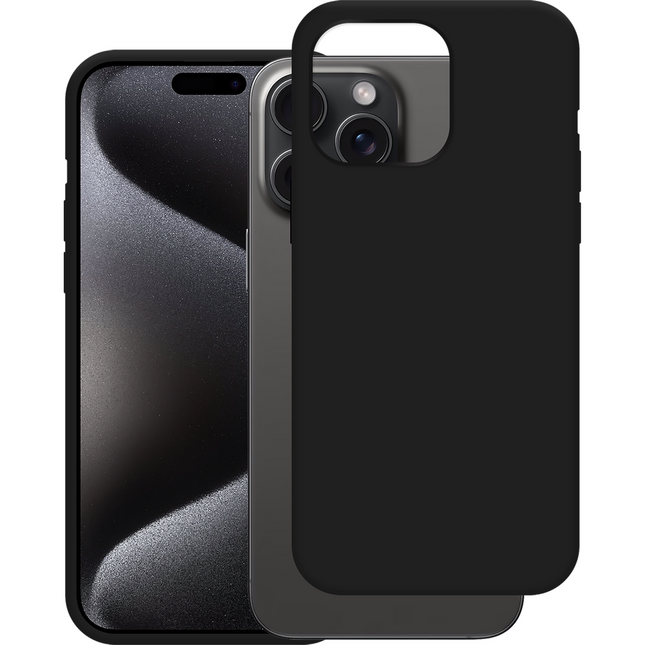 Casebump FlexLite Case zwart om de iPhone 15 Pro Max - vooraanzicht