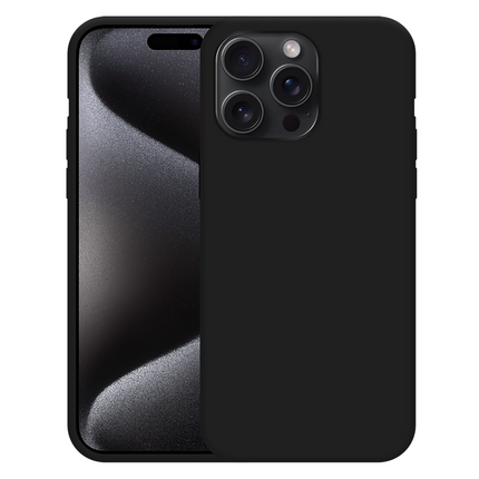 FlexLite Case - iPhone 15 Pro Max - Soft TPU Back Cover - Black