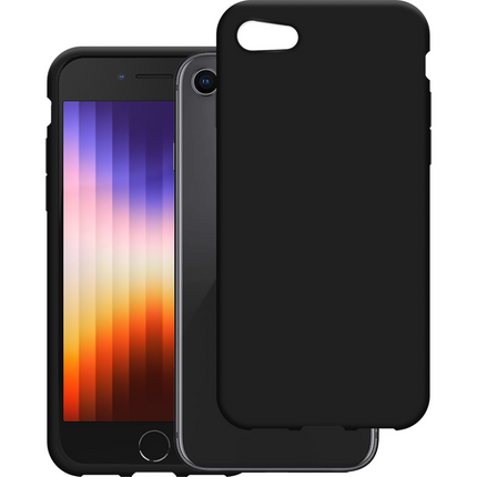 FlexLite Case - iPhone SE (2022/2020) / 8 / 7 - Soft TPU Back Cover - Black