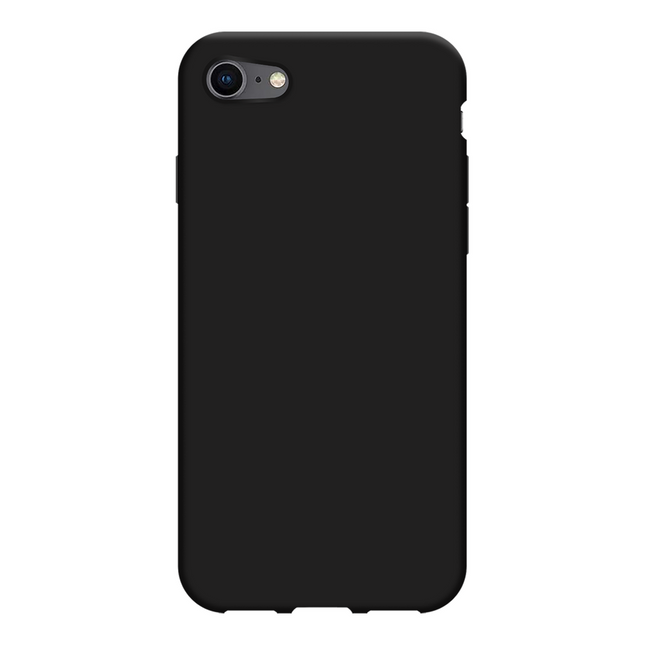 FlexLite Case - iPhone SE (2022/2020) / 8 / 7 - Soft TPU Back Cover - Black