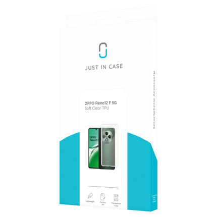 FlexLite Case - Oppo Reno12 F (5G) - Soft TPU Back Cover - Clear