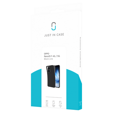 FlexLite Case - Oppo Reno13 F (4G/5G) - Soft TPU Back Cover - Black
