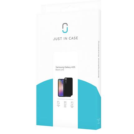 FlexLite Case - Samsung Galaxy A55 - Soft TPU Back Cover - Black