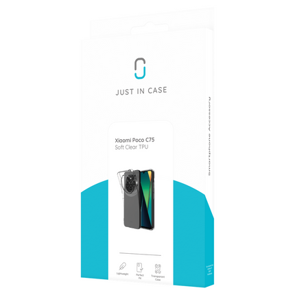 FlexLite Case - Xiaomi Poco C75 - Soft TPU Back Cover - Clear