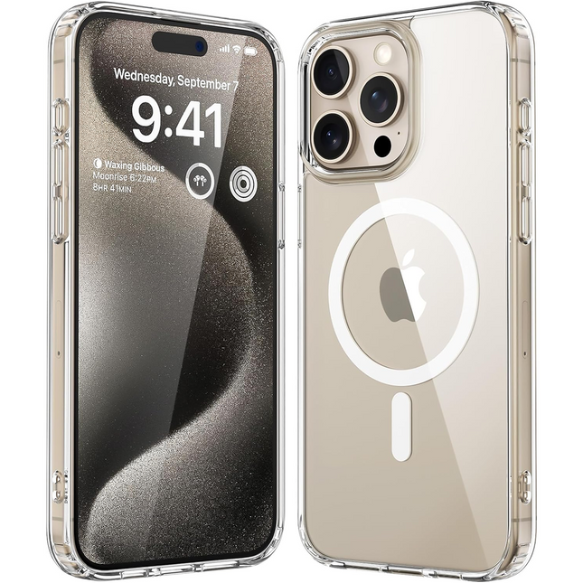 Flex Case iPhone 15 Pro Max transparant MagSafe vooraanzicht