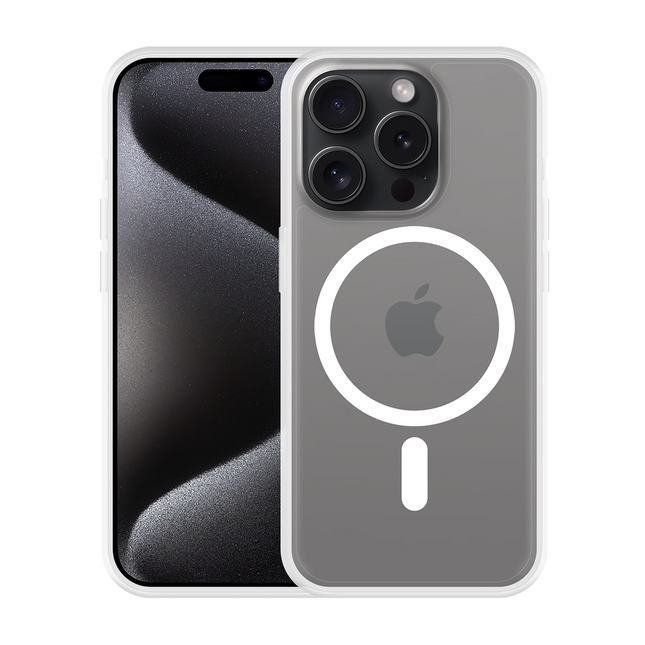 Flex Case iPhone 15 Pro transparant MagSafe, achteraanzicht