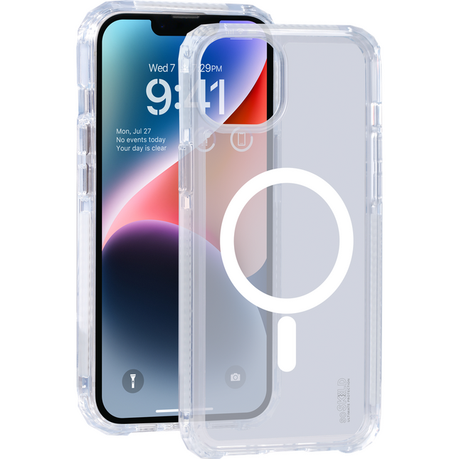 SoSkild Defend Magnetic Case transparant voor iPhone 15