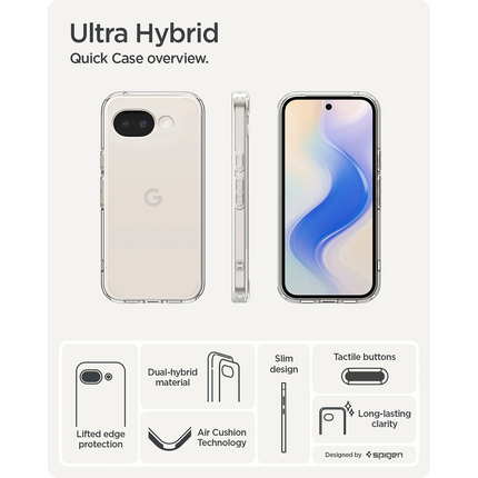 Spigen Case Google Pixel 10a - Ultra Hybrid - Clear
