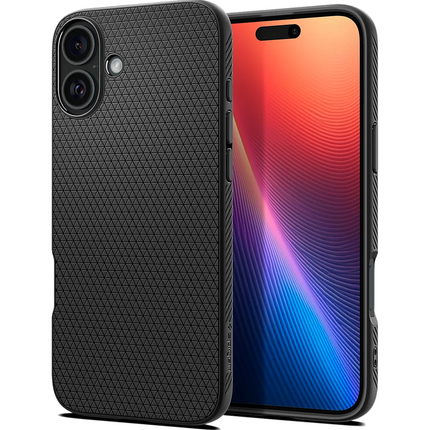 Spigen Case iPhone 16 - Liquid Air - Black